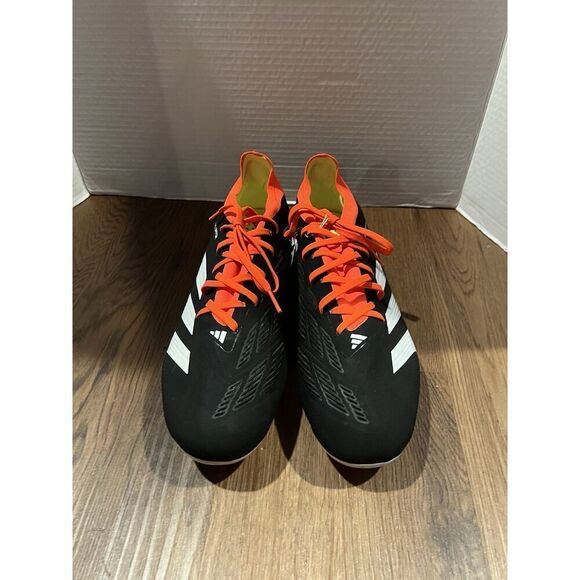 Adidas Predator Pro FG Boots US M11.5 W12.5 Black/White/Red IG7777 Football Lace main image 4